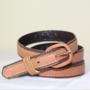 Striped Leather Waistbelt